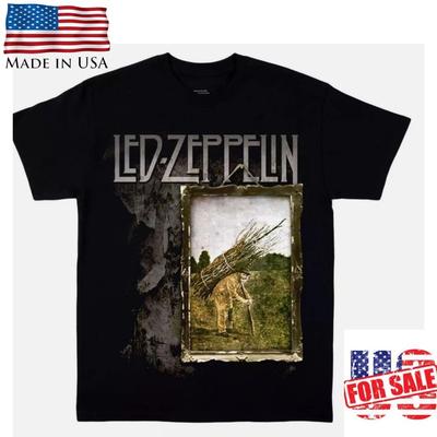 T-shirt Hommage à Led Zeppelin Stairway To Heaven Graphique Groupe de Rock Réimpression T-shirt Unisexe