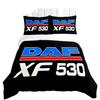 Luxurious Truck Logo Bedding Set DAF Truck Duvet Cover Cartoon Quilt Cover andPillowcases for Teens Boy Single/Double/Queen/King