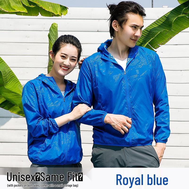 

Summer Couple s Lightweight and Versatile Sunscreen Jacket XXXL королевский синий