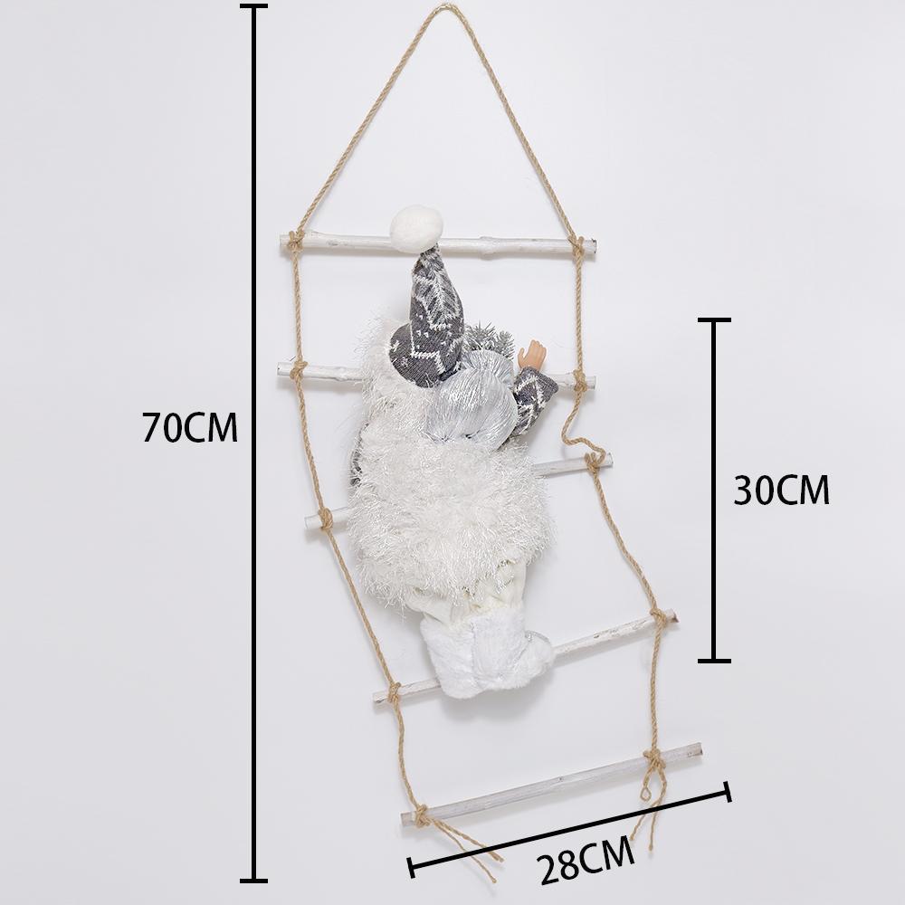 

Рождественский кулон Санта-Клаус, подвесная кукла, лестница, веревочная лестница, фестивальное украшение, подвесной декор для рождественской елки