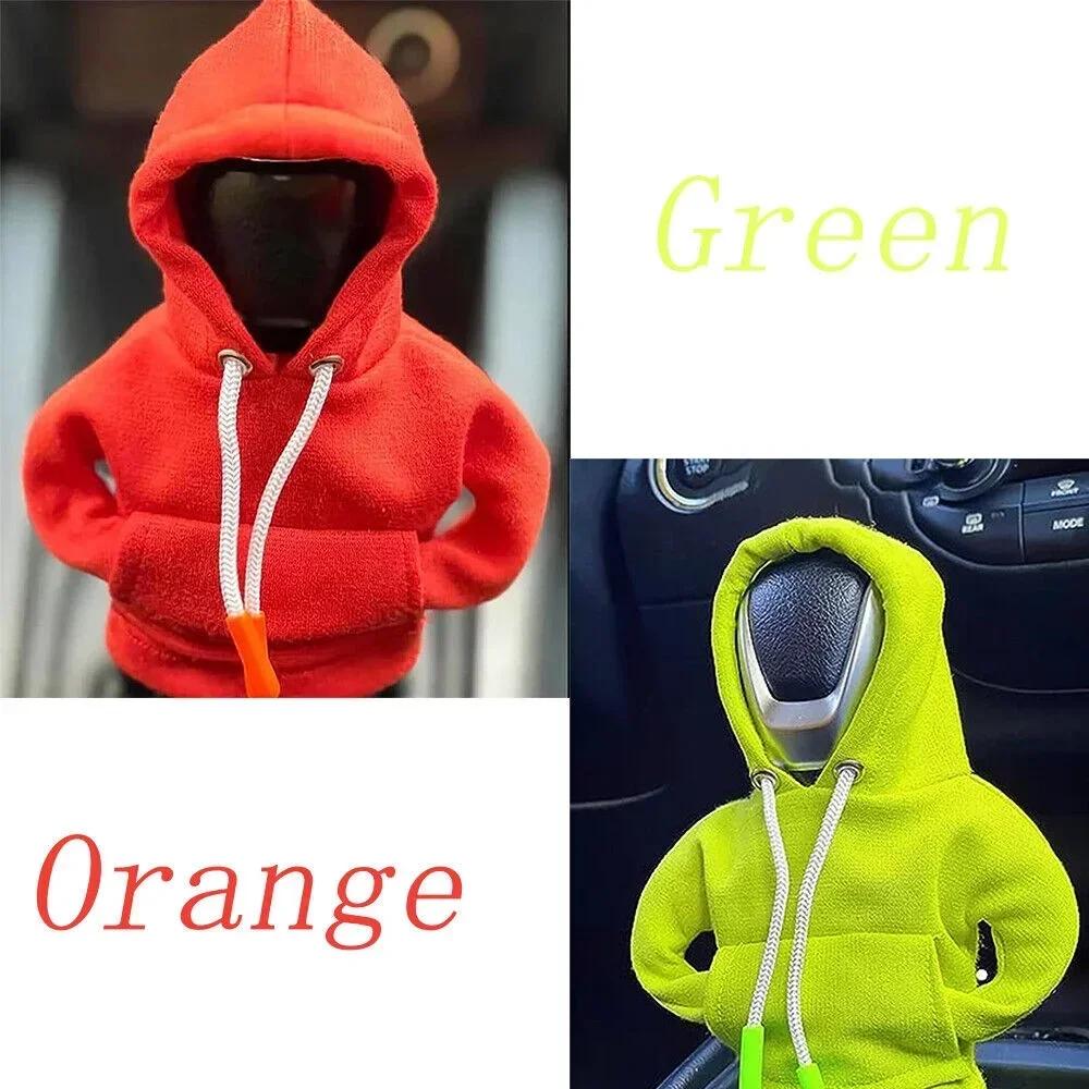 NEW 1/3/5pc Gear Shift Mini Hoodie Cover Shift Cover Gear Handle Decoration Fits Manual Automatic Car Shift Lever Interior Decor