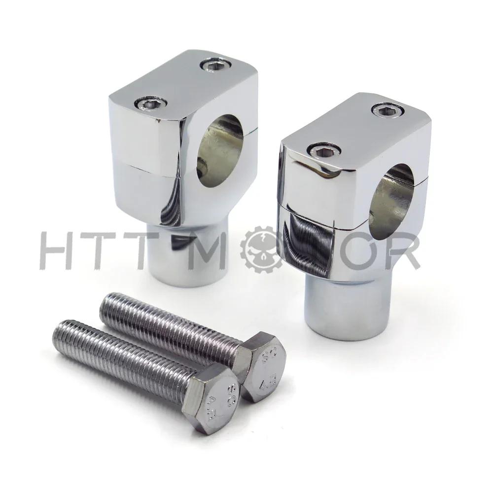 Motorcycle Parts 1 /25MM Chrome Motorcycle Handlebar Risers for Harley Davidson Sportster Softail CN