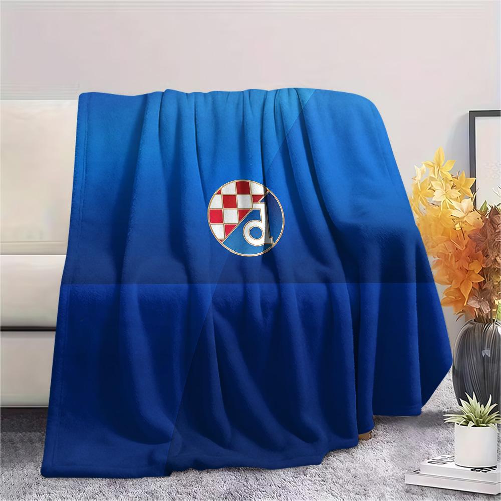 GNK Dinamo Zagreb Flannel Blanket, High quality Comfortable for All Seasons, Home Decor, Warmth and Comfort