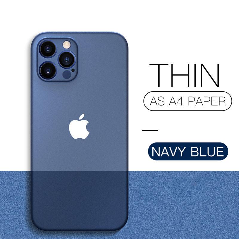 Translucent Ultra Thin PC Matte Case For iPhone 11 12 13 14 15 16 Pro Max 15 Plus Frosted Phone Cover Fundas