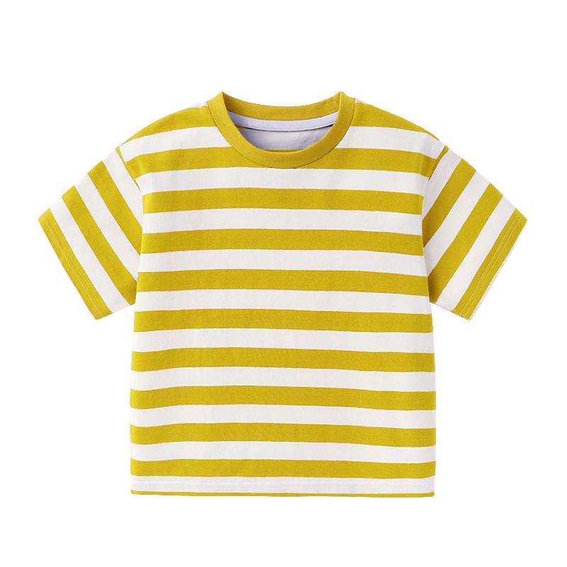 Boys  Summer Short Sleeve Striped T-Shirt for Kids 150cm