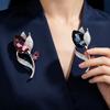 Modische Tulpen-Blumenbrosche für Damen, Trendiger Revers-Anstecker, Romantisches Kleidungszubehör Geschenk