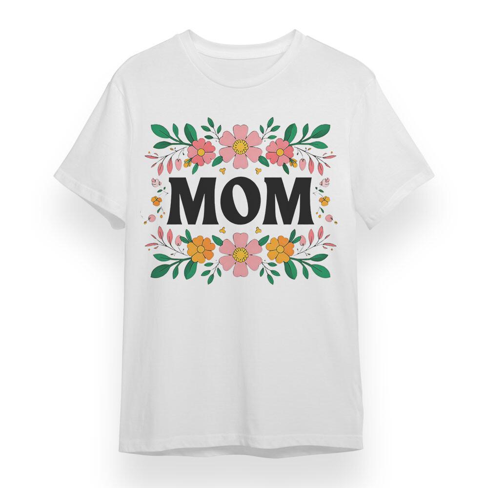 

Women s Oversized T-shirt With Mother s Day theme Print White 100% Cotton Tee M