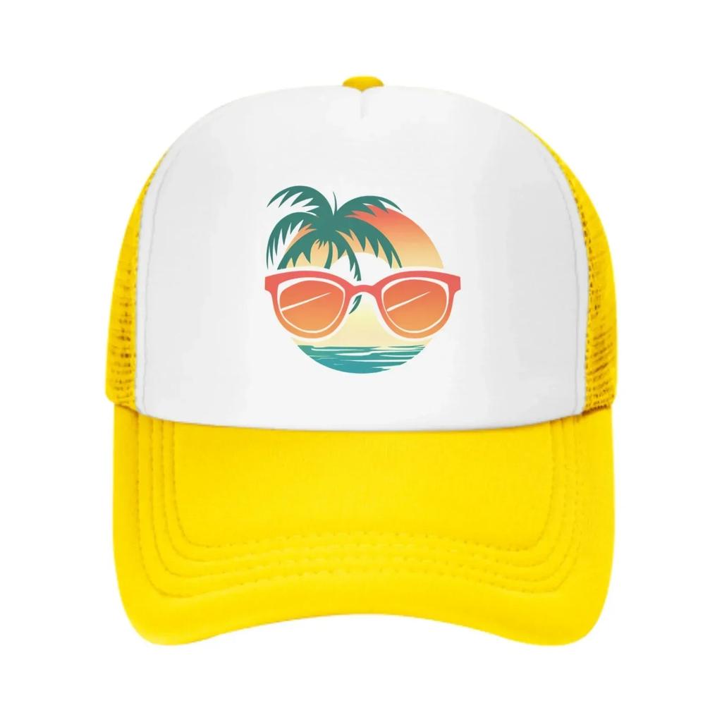 Sea Glasses Tree New Summer Leisure Sports Daily Sun Hat Fishing Outdoor Unisexs and Womens Truck Hat Fashion Duck Tongue Hat