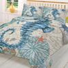 Seahorse Ocean Nautical Style Duvet Cover With Pillow Case Custom 3pcs Bedding Set Quilt Cover Double Bed Home Textile