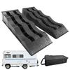 Car Leveling Ramps 2pcs Heavy-Duty Camper Leveling Blocks Lightweight Trailer Wheel Chocks and Levelers Multifunctional Travel