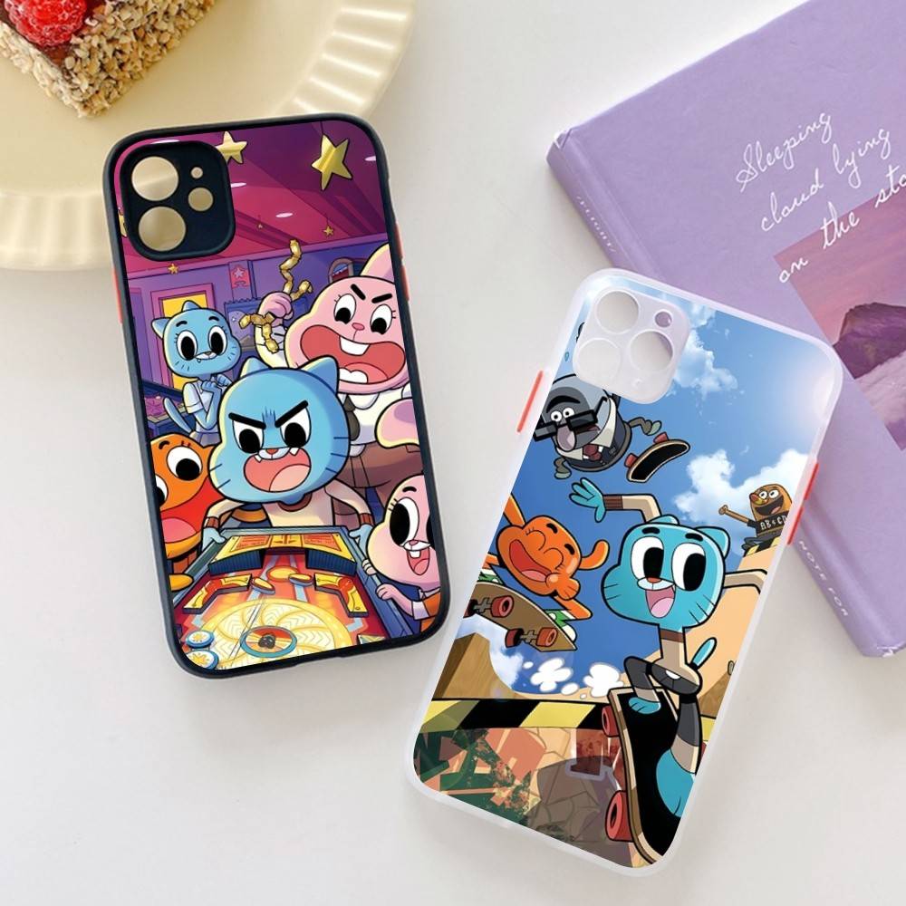 The A-Amazing W-World Of G-Gumball Phone Case For iPhone 13 12 X XS MAX Pro Max 16 15 11 14 Pro Max Shockproof Matte Cover