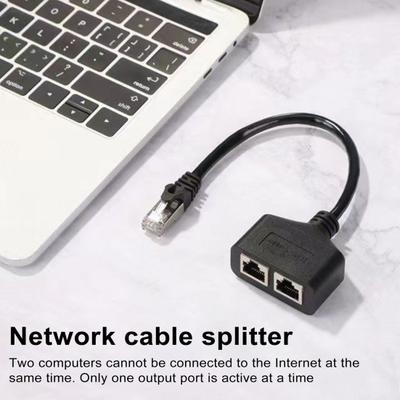 Rozbočovač Ethernetového Kabelu RJ45 Vysokorychlostní Snadná Instalace Široká Kompatibilita Síťový Adaptér Rozšiřovač Internetového Portu