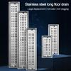 Sifon de Pardoseală pentru Duș din Oțel Inoxidabil Formă Dreptunghiulară Sifon Liniar de Pardoseală Filtru de Sifon Util
