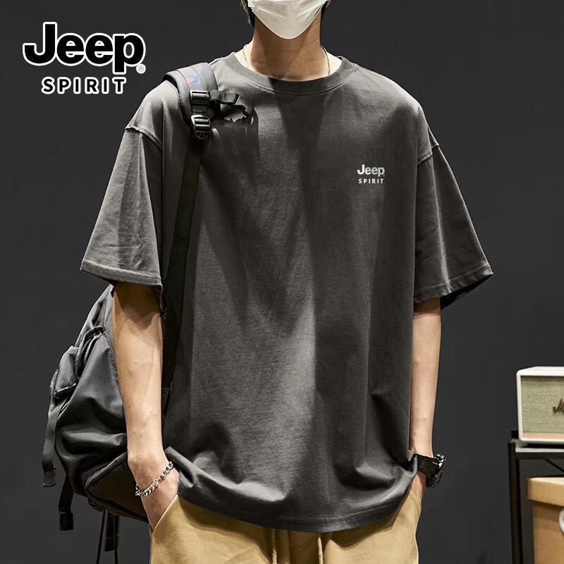 Мужская повседневная хлопковая футболка JEEP SPIRIT большого веса M