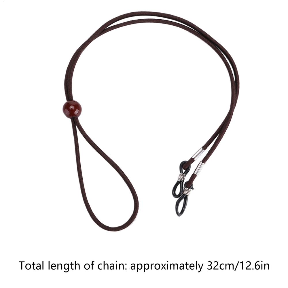 

String For Glasses Neck Holders Adjustable Sunglasses Lanyard Sports Eyeglass Chain Men Women Glass Straps For Daily Commuting коричневий