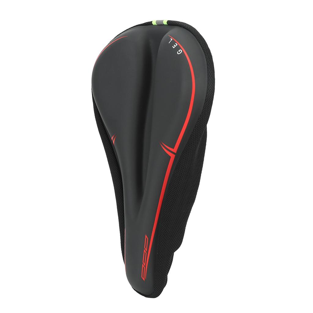 Narrow Bike Seat Cushion Thicken Silicone Breathable Soft Bike Seat Cover with Reflective Warning