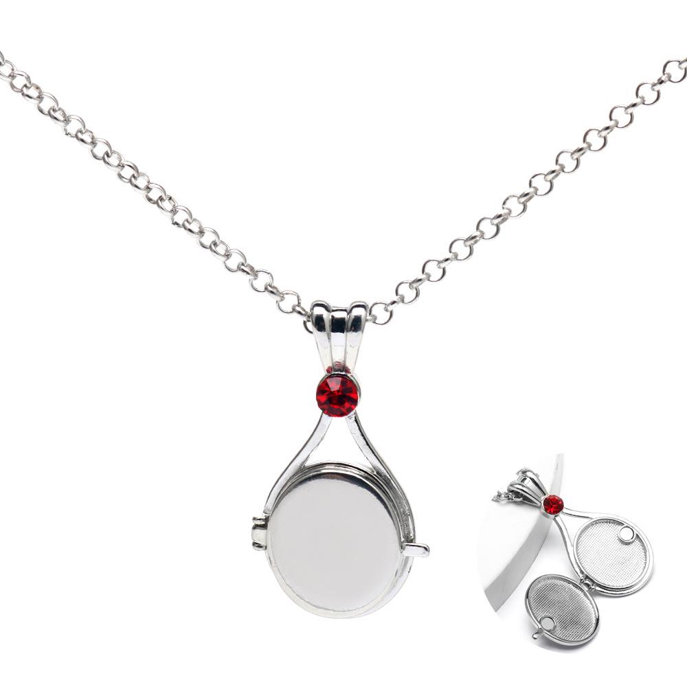 Anime-themed Red Sand Imprint Mermaid Shell Magnetic Necklace