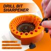 Green/black drill bit sharpener with 6 sharpening stations - Electric drill bit grinder, suitable for 2-13mm bits, durable plastic structure, ideal 