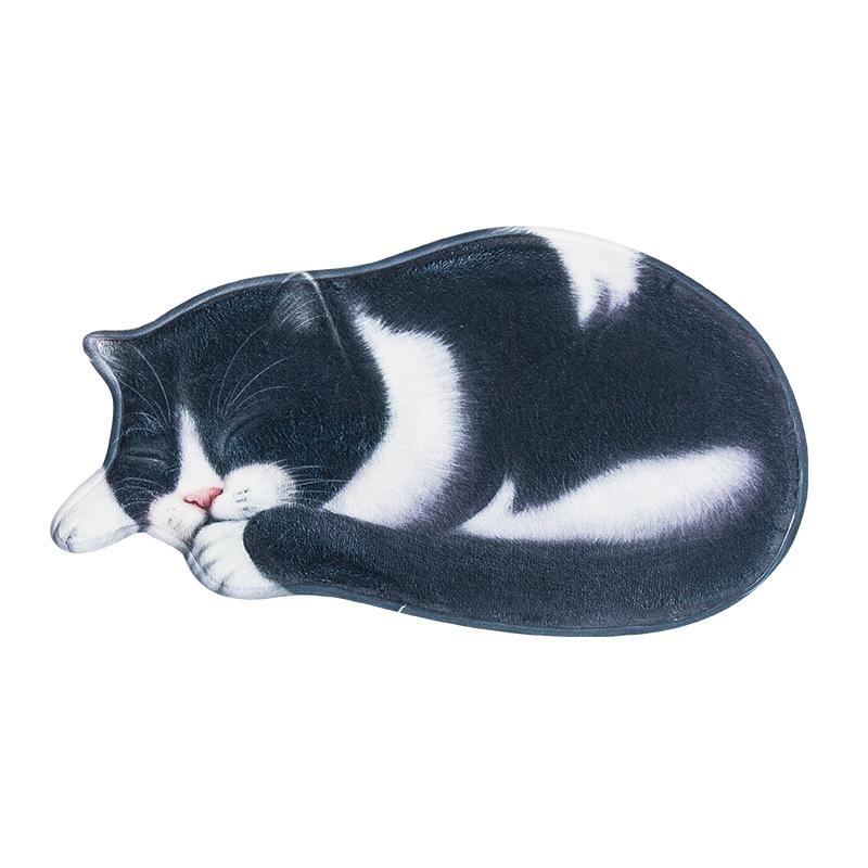 Floor Mat Foot Mat Non-slip Mat Entrance Door Bathroom Water-absorbent Bathroom 3D Kitten Animal Bedroom Bedside Blanket Living Room