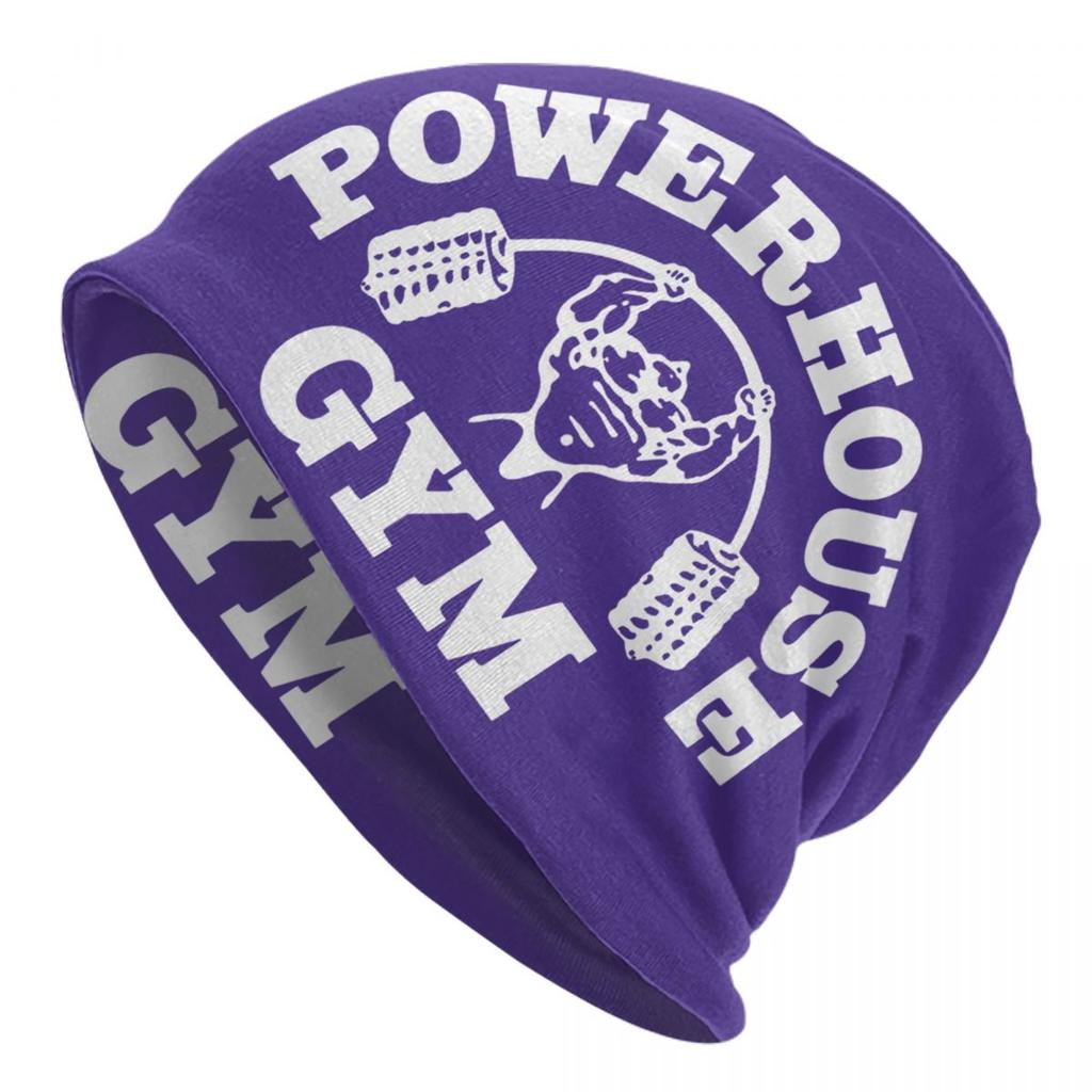 Powerhouse Gym Skullies Beanies Caps For Unisex Women Unisex Winter Warm Knit Hat Adult Bodybuilding Fitness Muscle Bonnet Hats