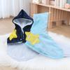 Warm Dog Hooded Sleeprobe Cloak-Style Thickened Dog Pajama Blanket Soft Comfortable Pet Star Cloak Autumn Winter