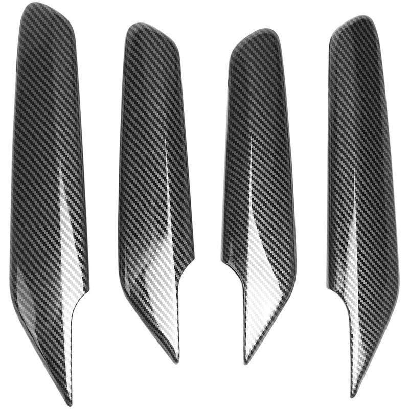 AA92-4 PCS Inner Door Handle Window Switch Side Panel Cover ABS For Honda Civic 11Th Gen Carbon Fiber Pattern