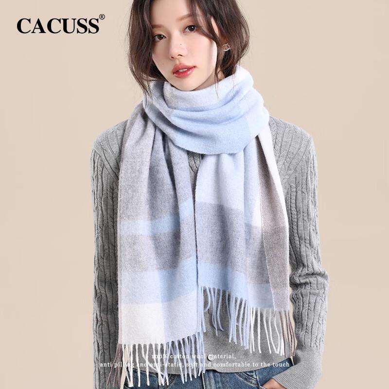 CACUSS Women's Pure Wool Scarf & Shawl