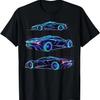 Concept Sports Supercar Race Car Guy Teen Futuristic Graphic T-Shirt