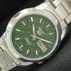 AUTOMATIC VINTAGE REFURBISHED SEIKO 5 JAPAN MENS GREEN DIAL WATCH A446032-1