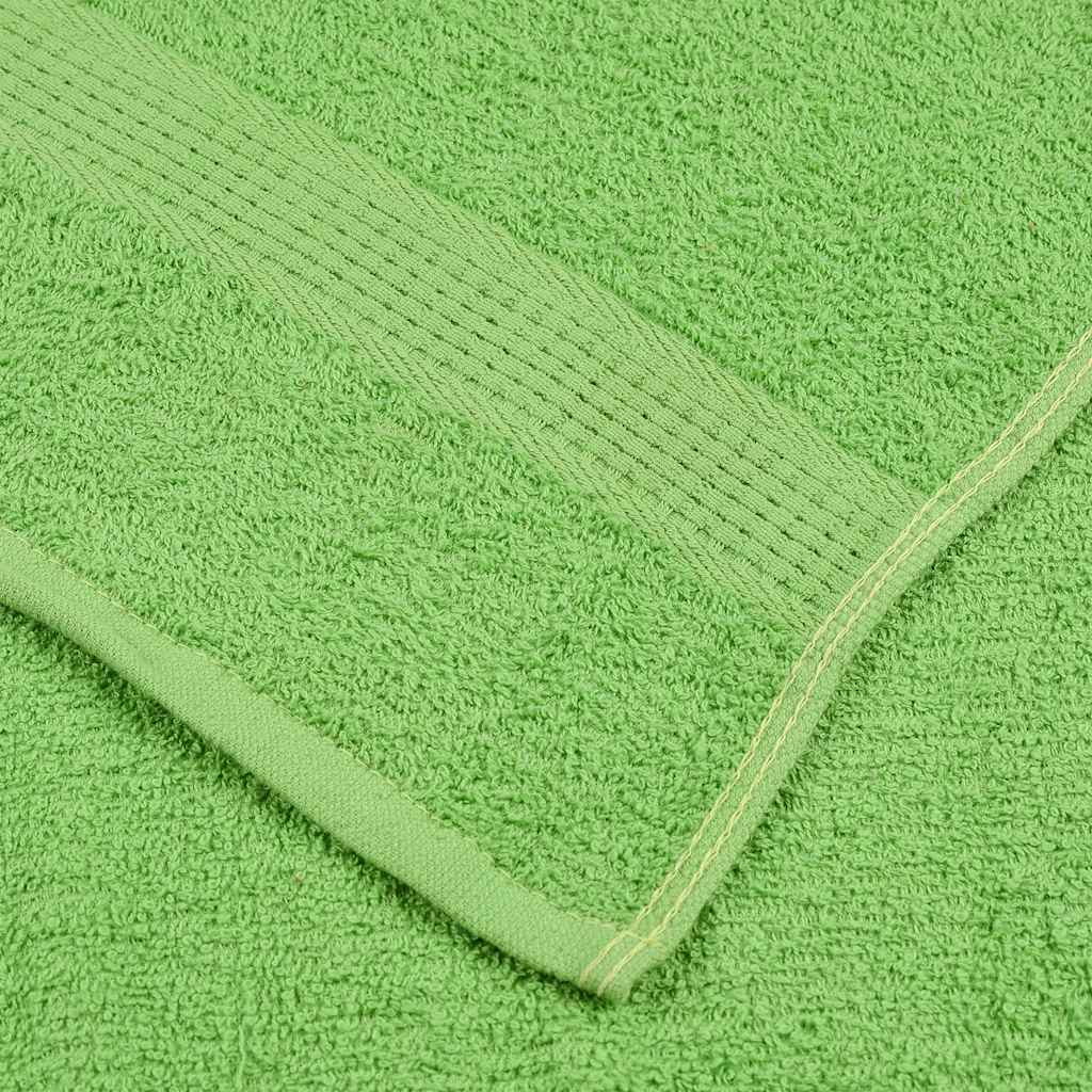 Vidaxl Ręczniki, 10 Szt, Zielone Jabłko, 100X200 Cm, Bawełna 100%