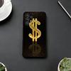 Money Gold A-Art Phone Case For Samsung S25,S24,S21,S22,S23,S30,Ultra,S20,Plus,Fe,Lite,Note,10,Black Cover