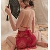 Sexy Lingerie Lace Hollow Cheongsam Uniform Seduction Perspective Pajamas Passion Suit