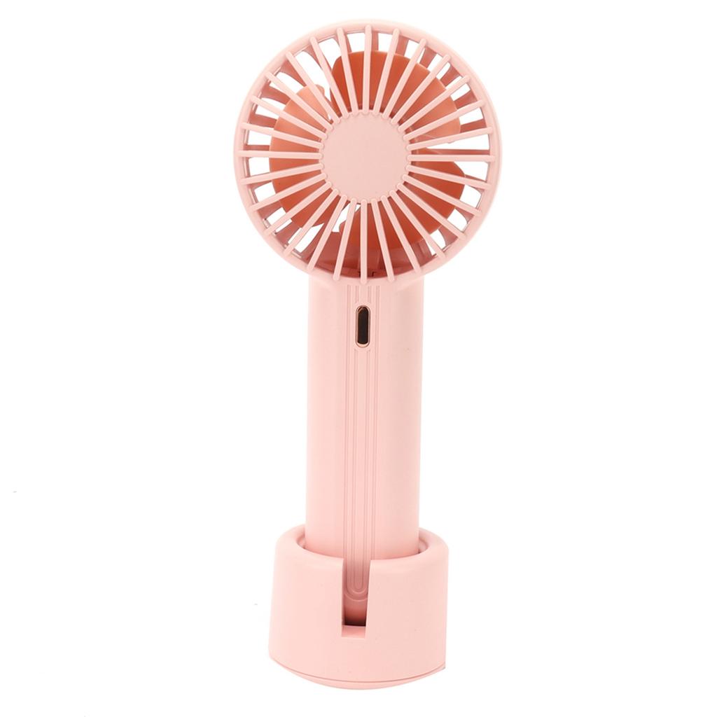 3 in 1 Mini Hanheld Fan Pink Portable Neck Fan USB Charging Desktop Fan for Home Outdoor