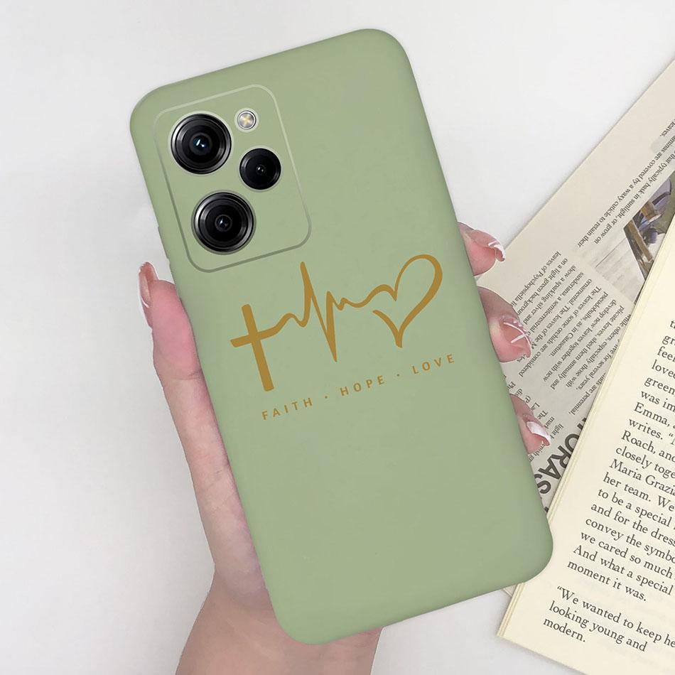 Cell Phone Case For Xiaomi Poco X5 Pro 5G Trendy Pattern Silicone Protective Matte Cover For PocoX5 X 5 X5Pro Capa Funda Bumper