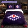 Fiorentina FC Themen Bettwäsche 3-teiliges Bettbezug-Set Dekorative Bettwäsche Für Jugendzimmer Heimdekoration