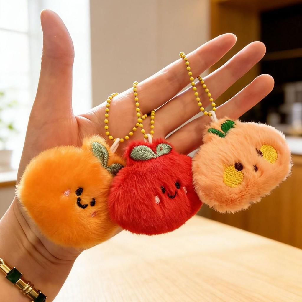 Year of the Horse Plush Ornaments: Festive Hanging Charms with Cute Horses, Fruits, and Fu Lu Dolls.