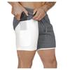 Freizeit-Badeshorts mit doppellagigem Mesh-Design für Laufsport und Fitness Herrenshorts