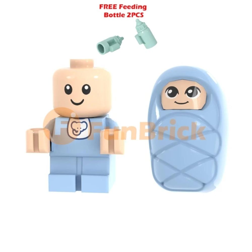 

Младенцы Строительные блоки Игрушки MOC Кирпичи DIY Детская коляска Детские подарки