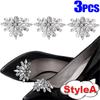 5pcs Shiny Shoes Clips Crystal Wedding Bride Shoes Decoration Women Girls High Heel Charms Rhinestones Buckle Shoes Accessories