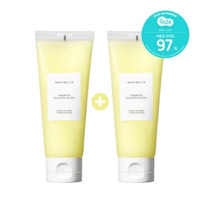 Graymelin Green Food 3 Sorten Probe gratis Fine Mild Peeling Gel 100ml, 2 Stück