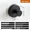 Traceless Stainless Steel Vacuum Suction Cup Hook for Kitchen & Bathroom