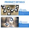 Pcs Six Pointed Star String Light Hanukkah Decorations Party Supplies Je Festive Garland Warm Lighting Outdoor Indoor