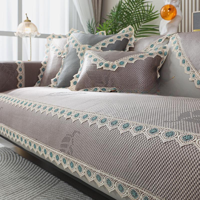 

Подушка для дивана, лето, стирка, охлаждающий летний коврик из ротанга, простой скандинавский простой универсальный чехол для дивана на четыре сезона 70*70