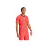 Adidas Freelift Mesh Pro Slim Fit Breathable Fashionable Versatile Short Sleeve T-Shirt Men Tops Pink JD8633
