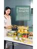 PET Transparent Thickened Refrigerator Storage Box with Timer & Freezer Drainer