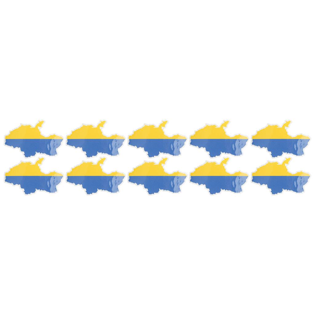 Ukrainian Map Stickers Ukraine Map Flag Decal Sticker for Cars Window Tables Skateboards Laptop Computer