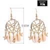 Fashion Shell Conch Starfish Dream Catcher Summer Earrings Earrings Women