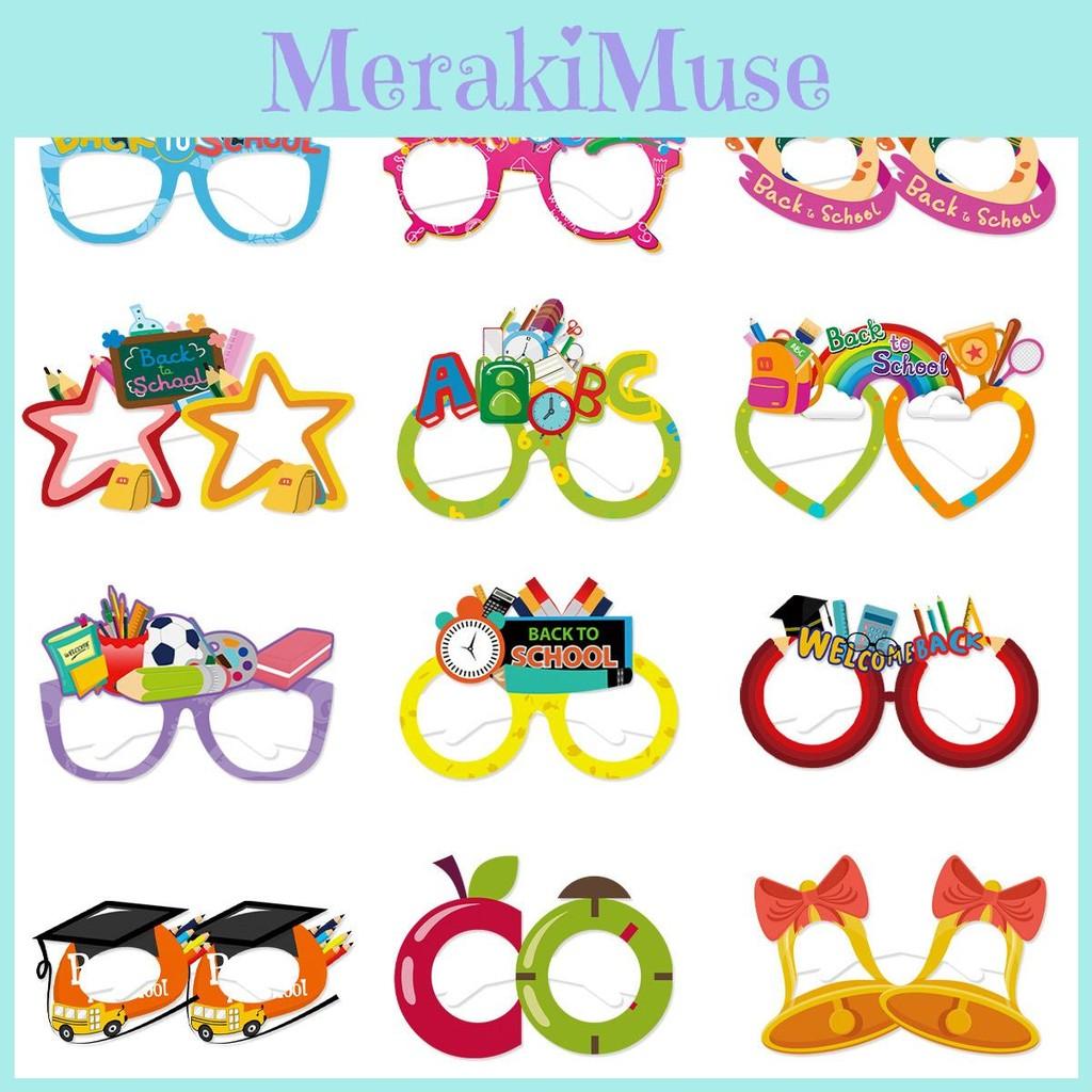 Kids Paper Event Glasses Set For Childrens Day And Classroom Prop Activities