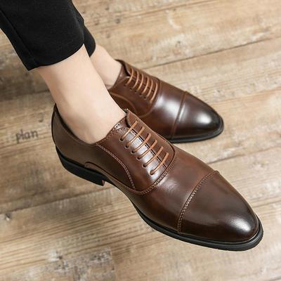 Scarpe in pelle casual autunnali nuove di grandi dimensioni moda scarpe da uomo per affari versione coreana tendenza scarpe da sposo per matrimonio
