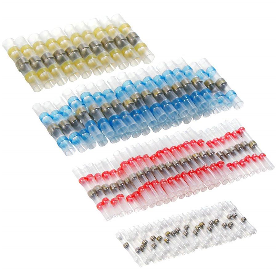 400Pcs Boxed Waterproof Solder Seal Heat Shrink Wire Butt Terminal Connector Set